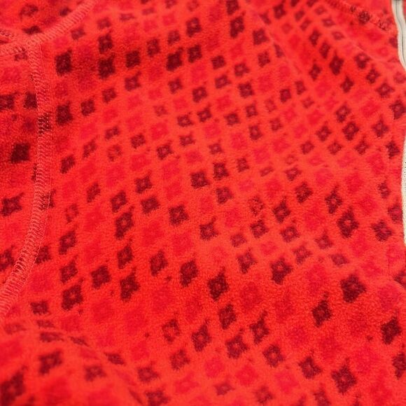 The north face red with diamonds fleece quarters zip size large - Picture 9 of 9